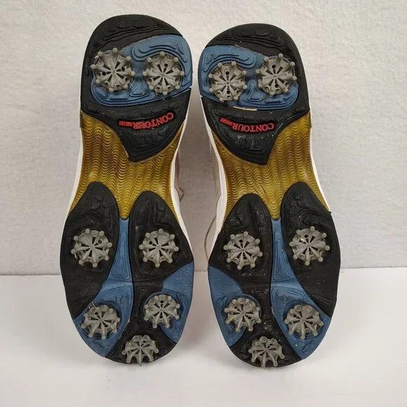 FOOTJOY Contour Series Golf Shoes White Tan Womens 8 - Picture 6 of 13